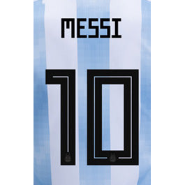 Uni Sport, 2018 Argentina Home Messi YOUTH #10 Jersey Name Set