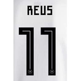 Uni Sport, 2018 Germany Home Reus #11 Jersey Name Set