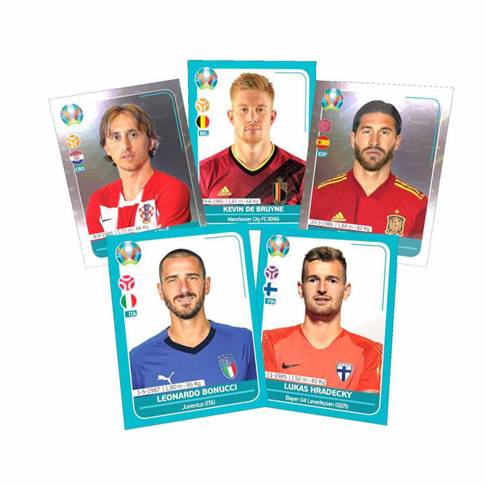 Panini, 2020 Panini Euro Preview Stickers PACKETS (5 Stickers EA)