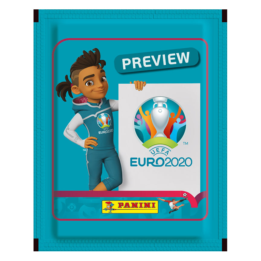 Panini, 2020 Panini Euro Preview Stickers PACKETS (5 Stickers EA)