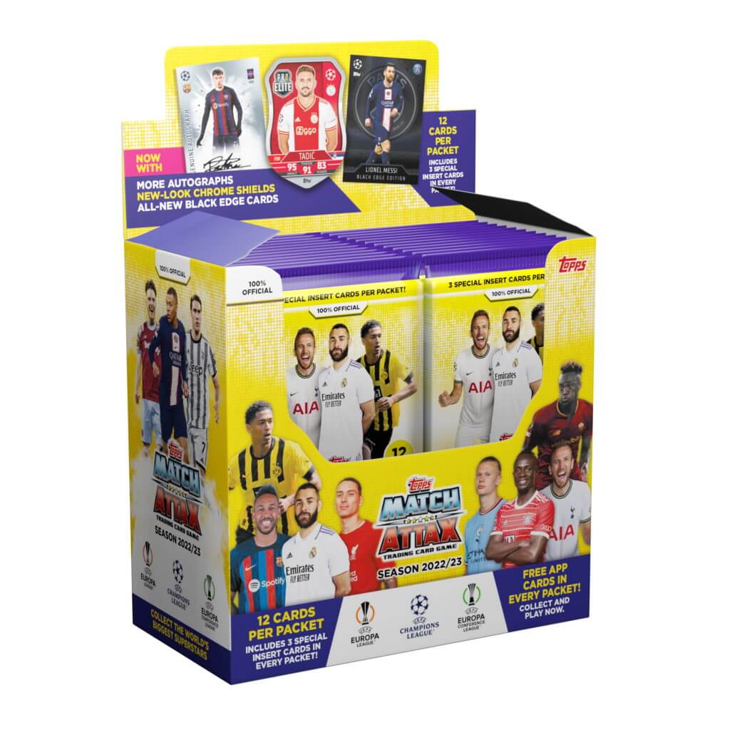 TOPPS, 2022-23 Topps Match Attax UEFA Champions League Cards BOX (24 Packs Each)