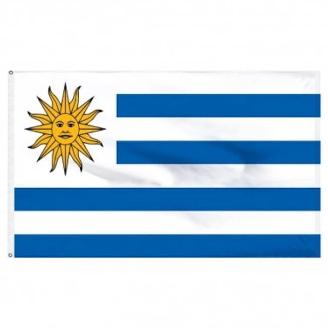 MIMI IMPORTS, 3x5 Country Flag - Uruguay