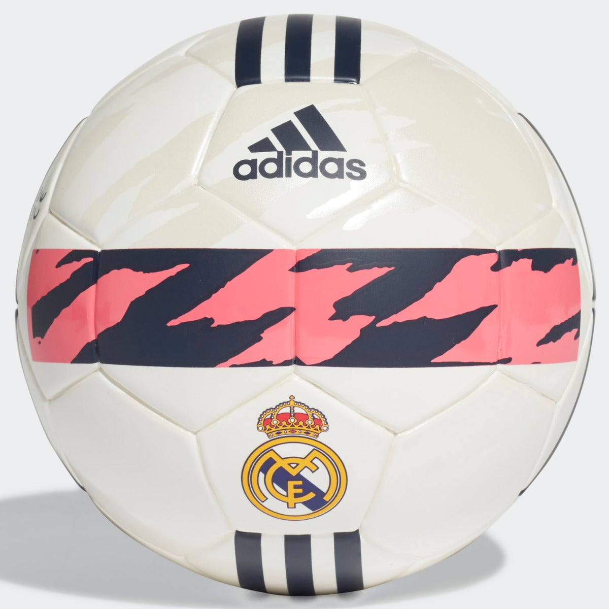 Adidas, Adidas 2020-21 Real Madrid MINI Ball - White-Black-Pink