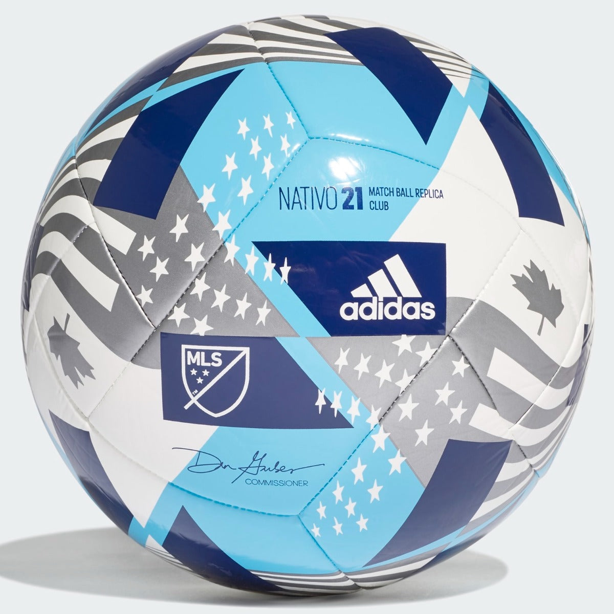 Adidas, Adidas 2021 MLS Club Ball - Cyan-White-Navy