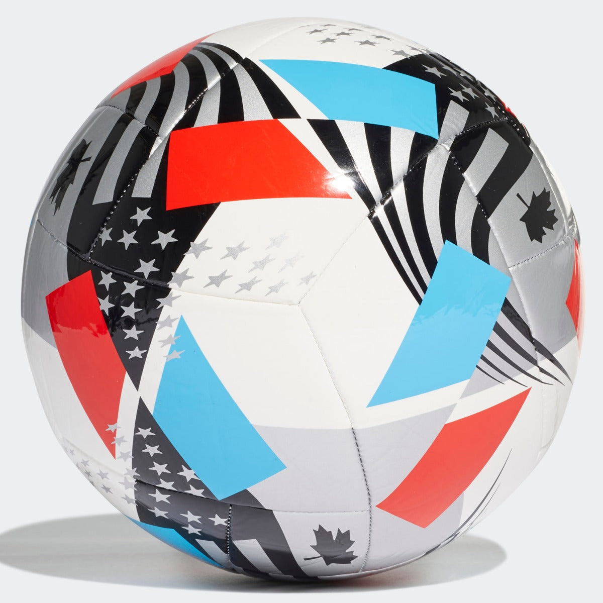 Adidas, Adidas 2021 MLS Club Ball - White-Black-Blue-Red