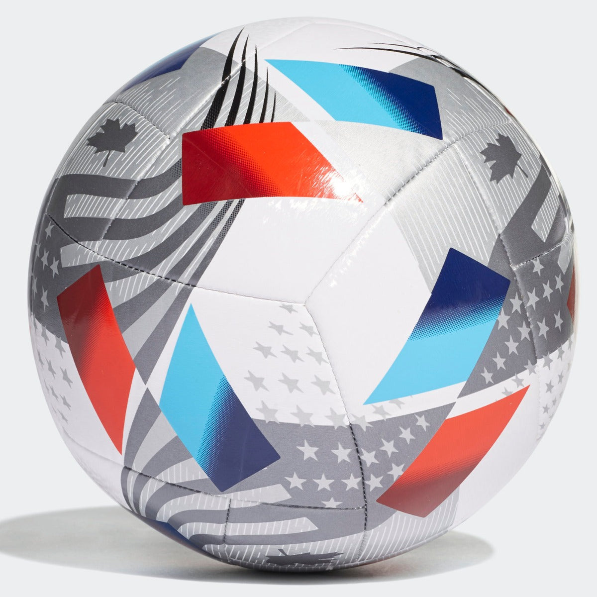 Adidas, Adidas 2021 MLS Training Ball - White-Grey-Blue-Red