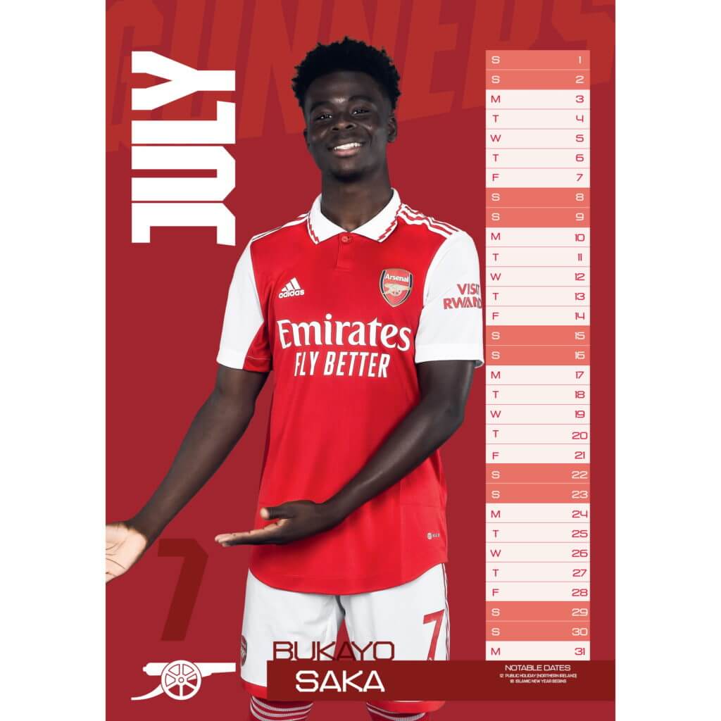 MIMI IMPORTS, Arsenal 2023 Official Calendar