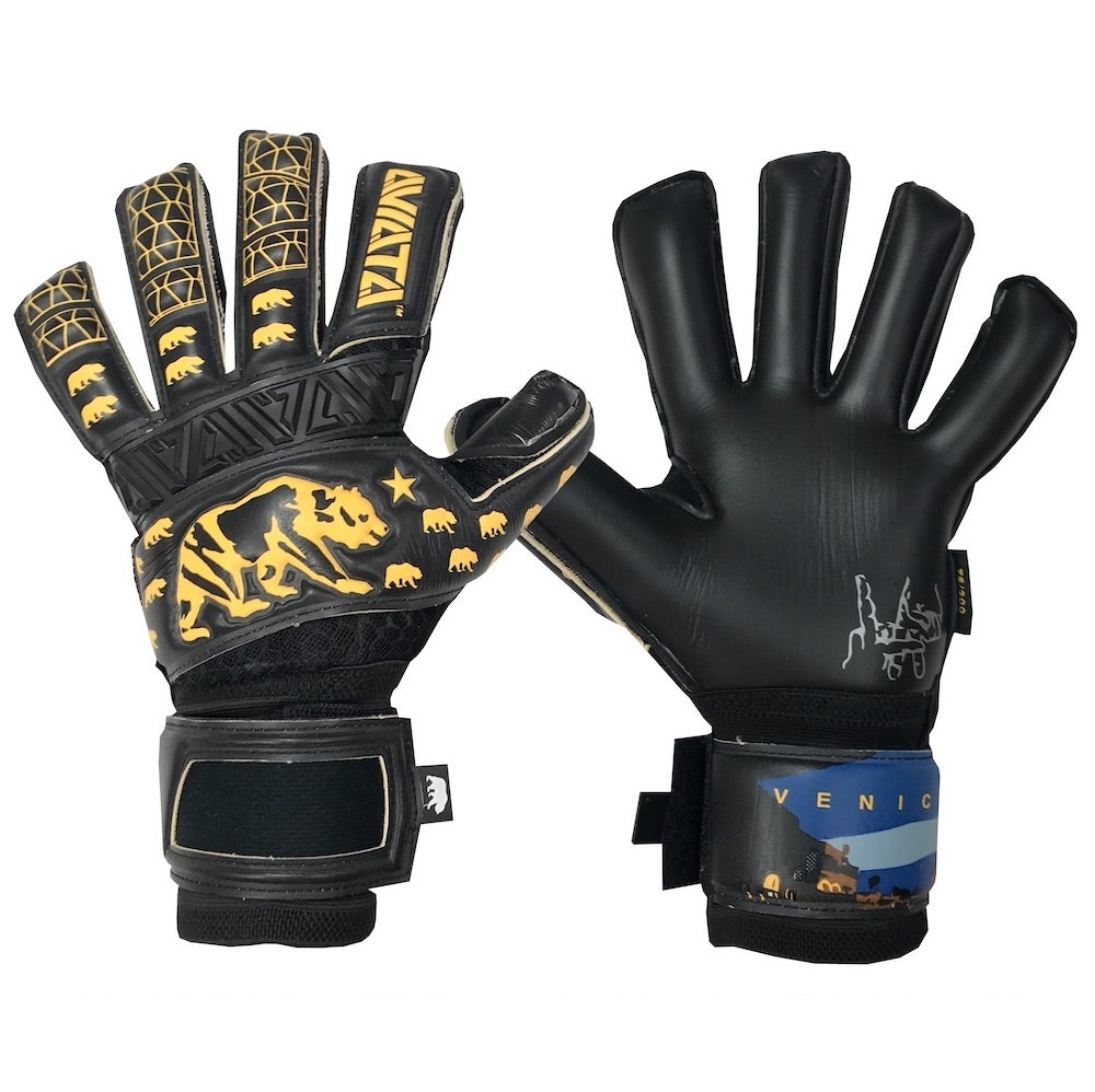 Aviata, Aviata California Love 10th Anniversary Goalkeeper Gloves - Black-Yellow