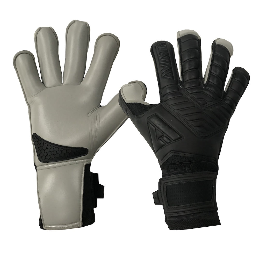 Aviata, Aviata Halcyon Pure Touch Fingertip Turf Pro Goalkeeper Gloves - Black