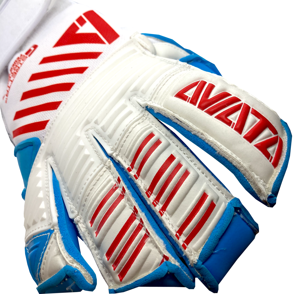 Aviata, Aviata Stretta Feuer USA V7 Goalkeeper Gloves - White-Red-Blue