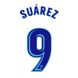 Sporting ID, Barcelona 17/18 Away Suarez #9 Jersey Name Set