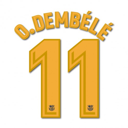 Sporting ID, Barcelona 2017/18 Home O. Dembele #11 Jersey Name Set