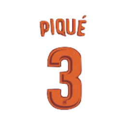 Sporting ID, Barcelona 2017/18 Third Pique #3 Jersey Name Set