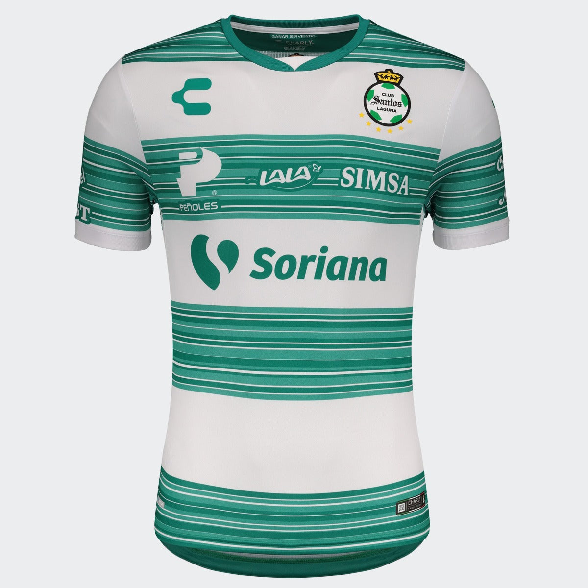 Charly, Charly 2020-21 Santos Home Jersey - White-Green