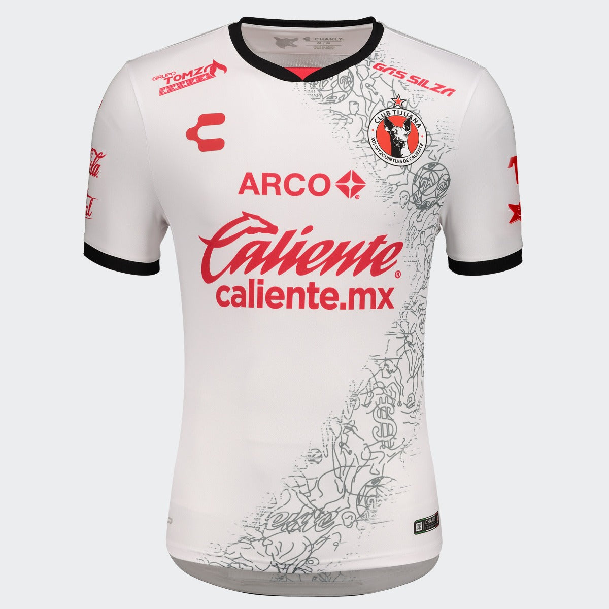 Charly, Charly 2020-21 Xolos Away Jersey - White-Red