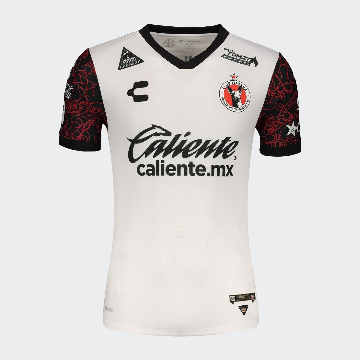 Charly, Charly 2021-22 Club Tijuana Away Jersey - White-Black