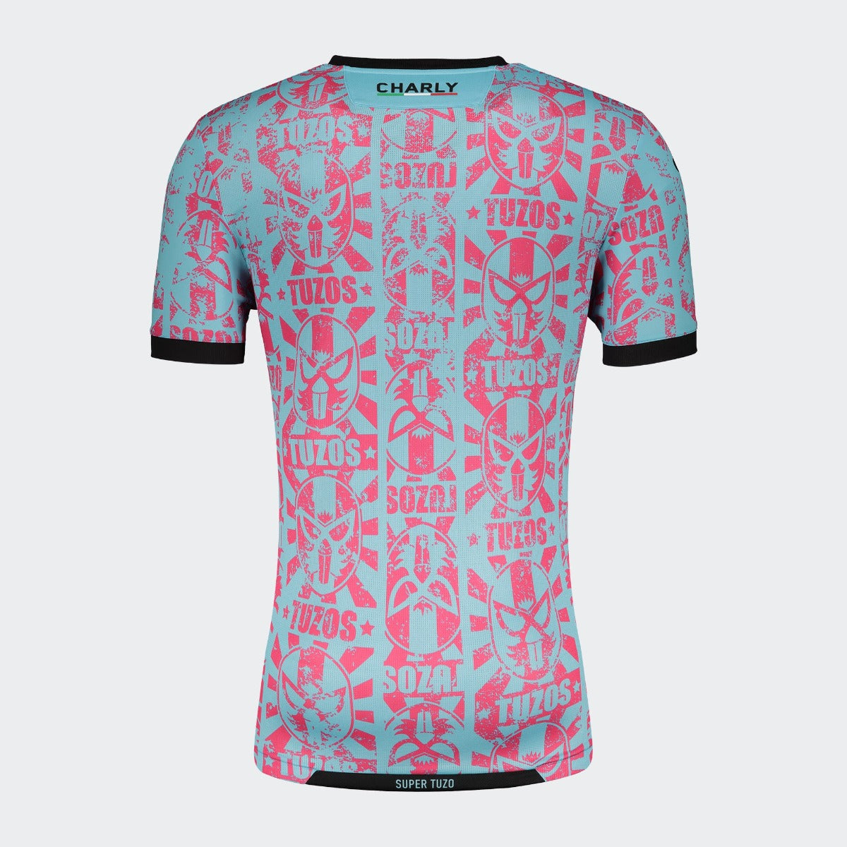 Charly, Charly 2021-22 Pachuca Third Jersey - Light Blue-Pink