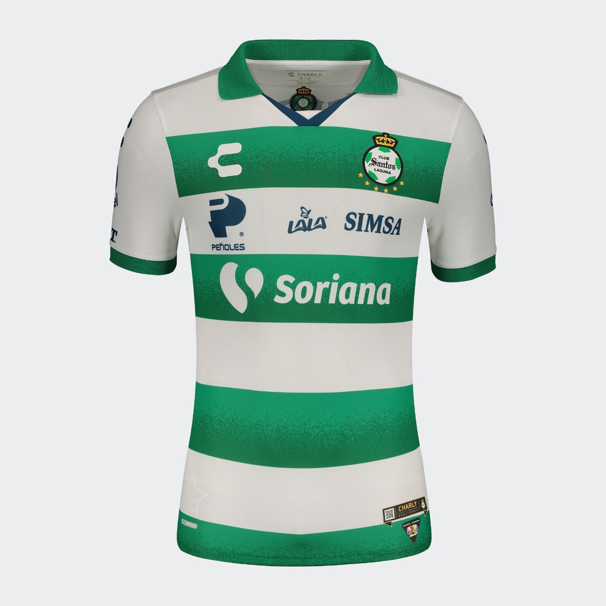 Charly, Charly 2021-22 Santos Laguna Home jersey - White-Green