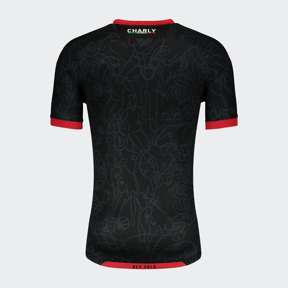 Charly, Charly 2021-22 Tijuana Third Jersey - Black-Red