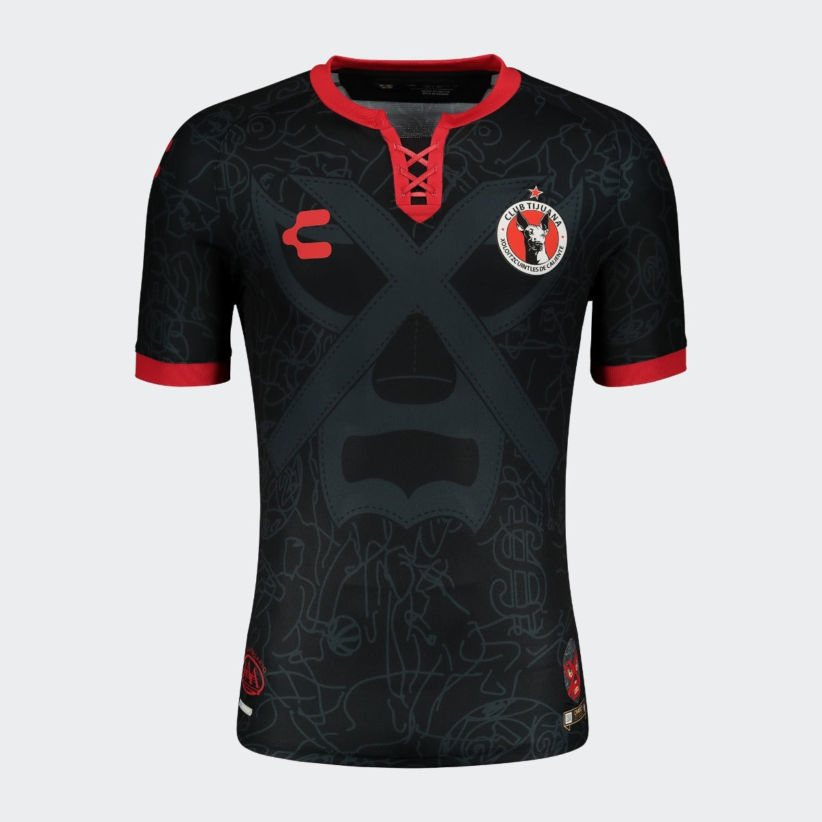 Charly, Charly 2021-22 Tijuana Third Jersey - Black-Red