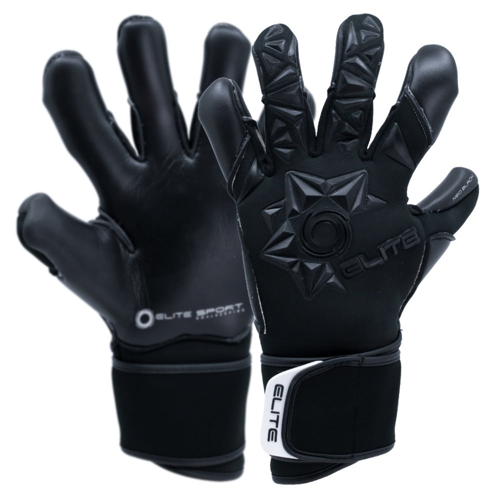 Elite Sport, Elite Sport 2019 Neo Black Goalkeeper Gloves - Black