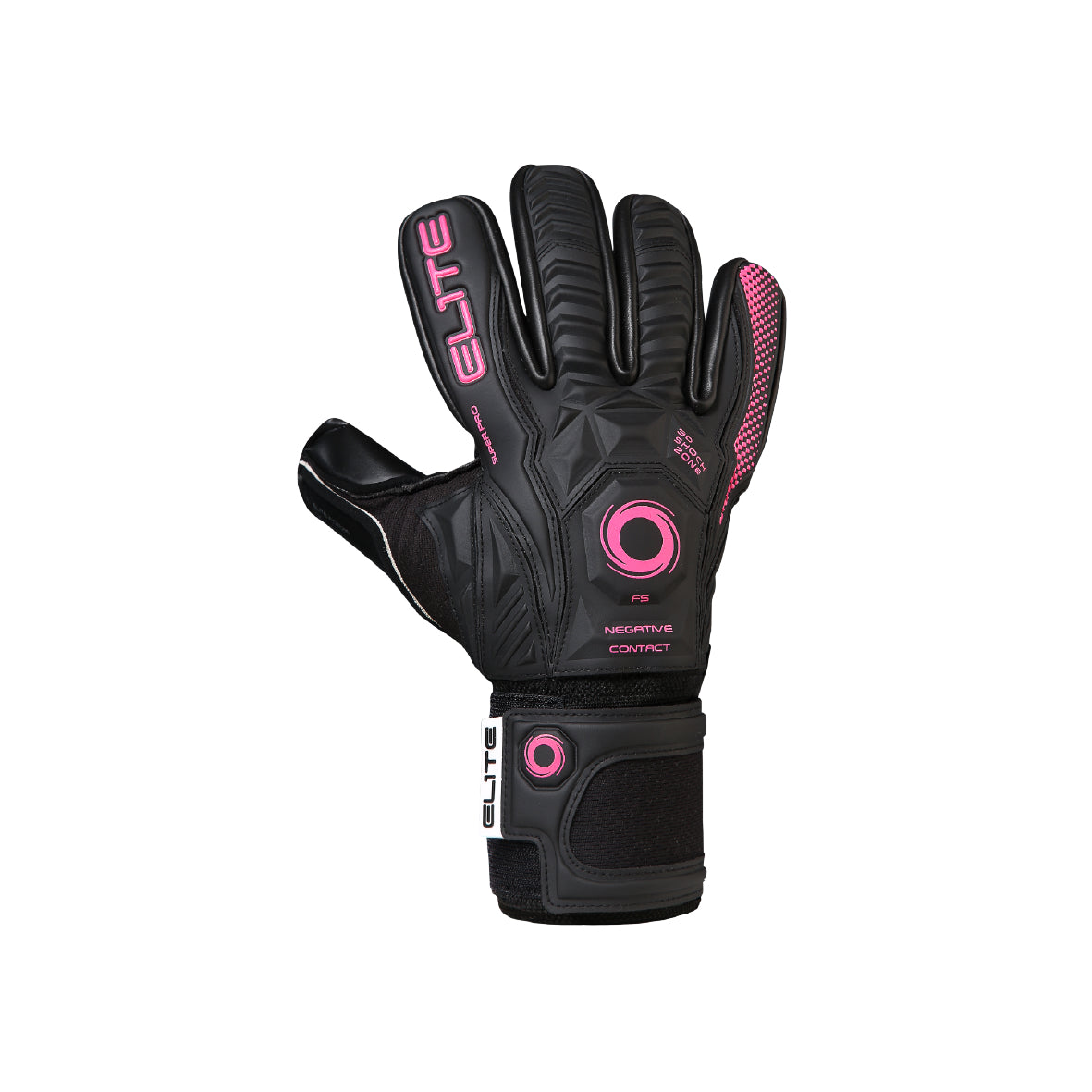 Elite Sport, Elite Sport 2020 Forza Goalkeeper Gloves - Black-Pink