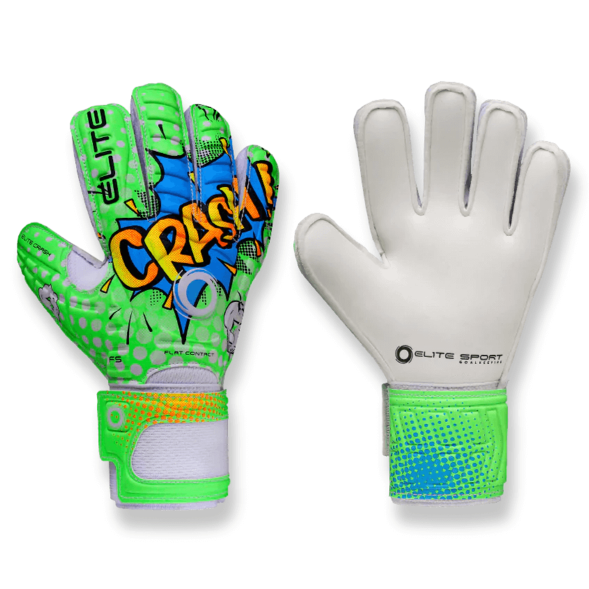 Elite Sport, Elite Sport 2022 Crash Youth Goalkeeper Glove - Green-White