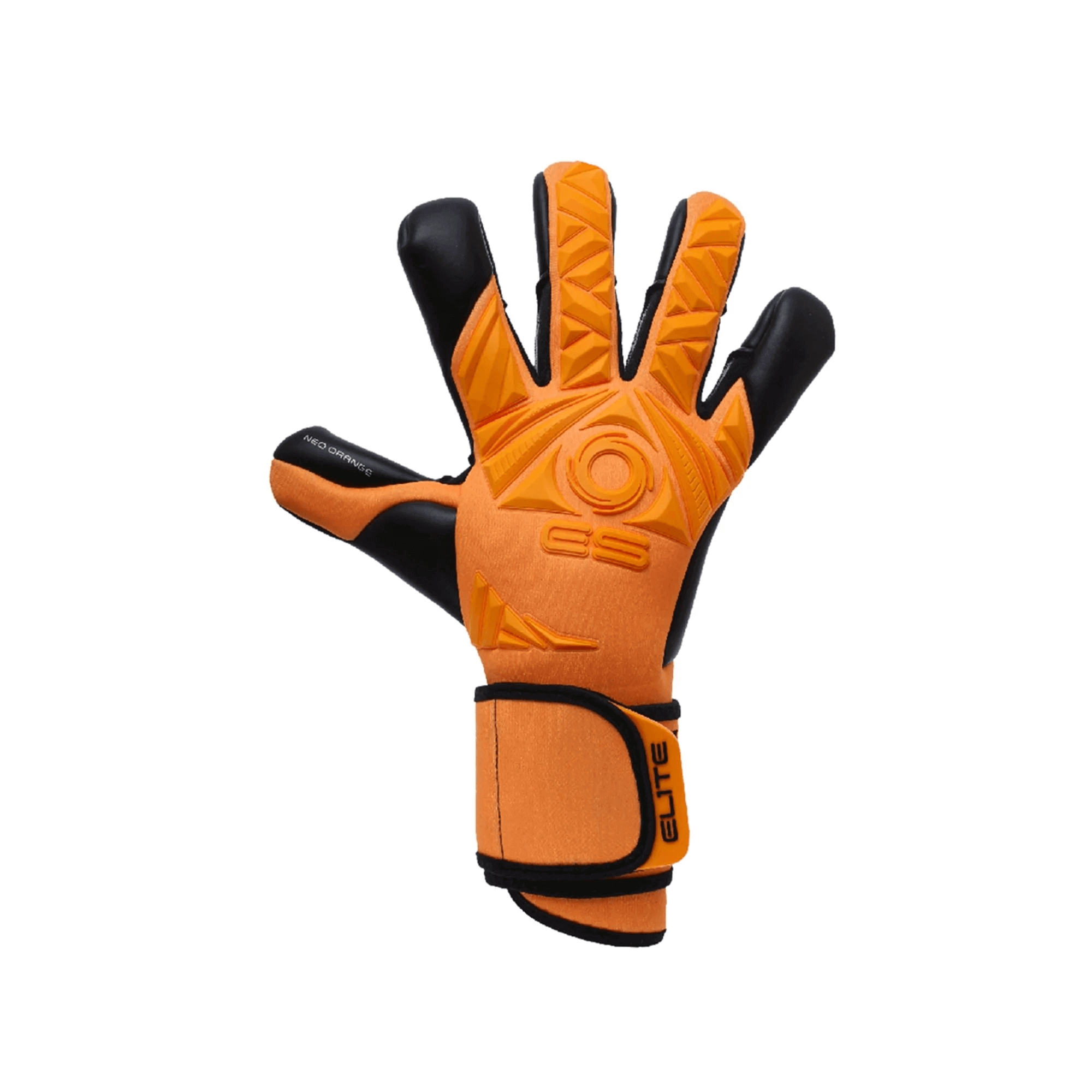 Elite Sport, Elite Sport 2022 Neo Orange Goalkeeper Gloves - Orange-Black