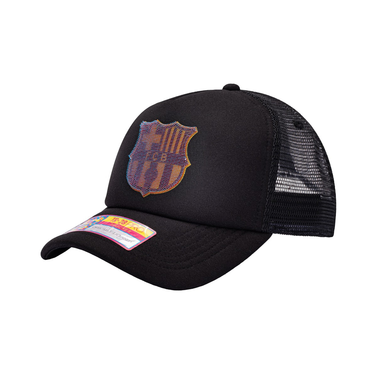 Fi Collection, FI Collection Barcelona Shield Trucker Hat - Black