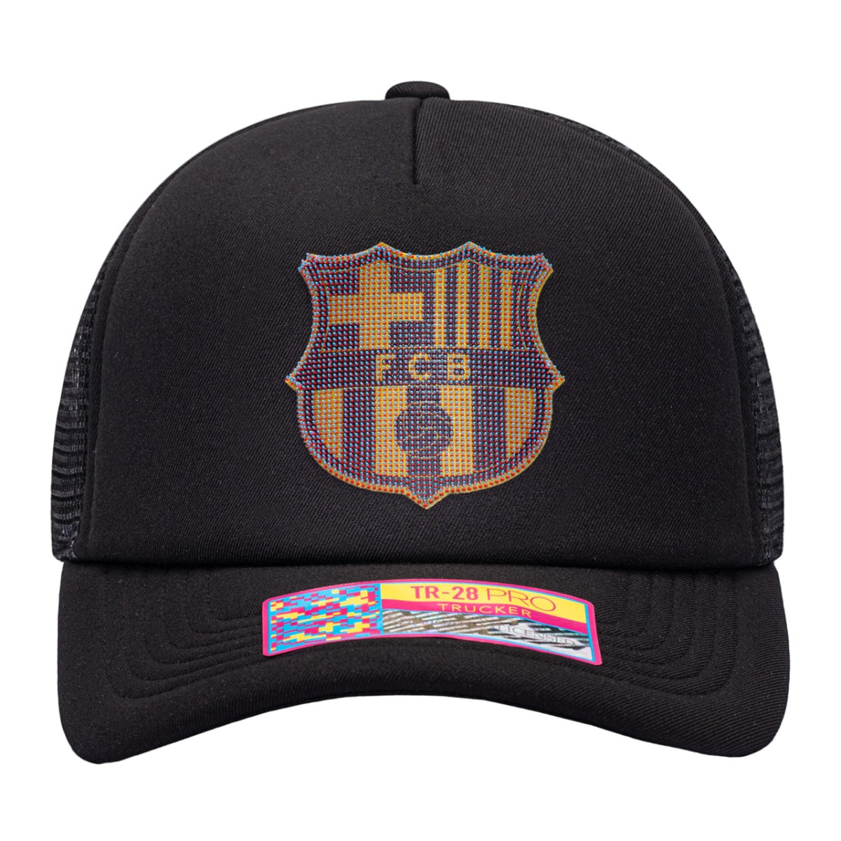 Fi Collection, FI Collection Barcelona Shield Trucker Hat - Black