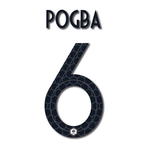 ProSoccer, France 2018 Away Pogba #6 Jersey Name Set