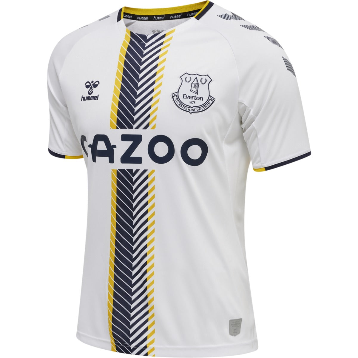 Hummel, Hummel 2021-22 Everton Third Jersey - White-Black-Yellow