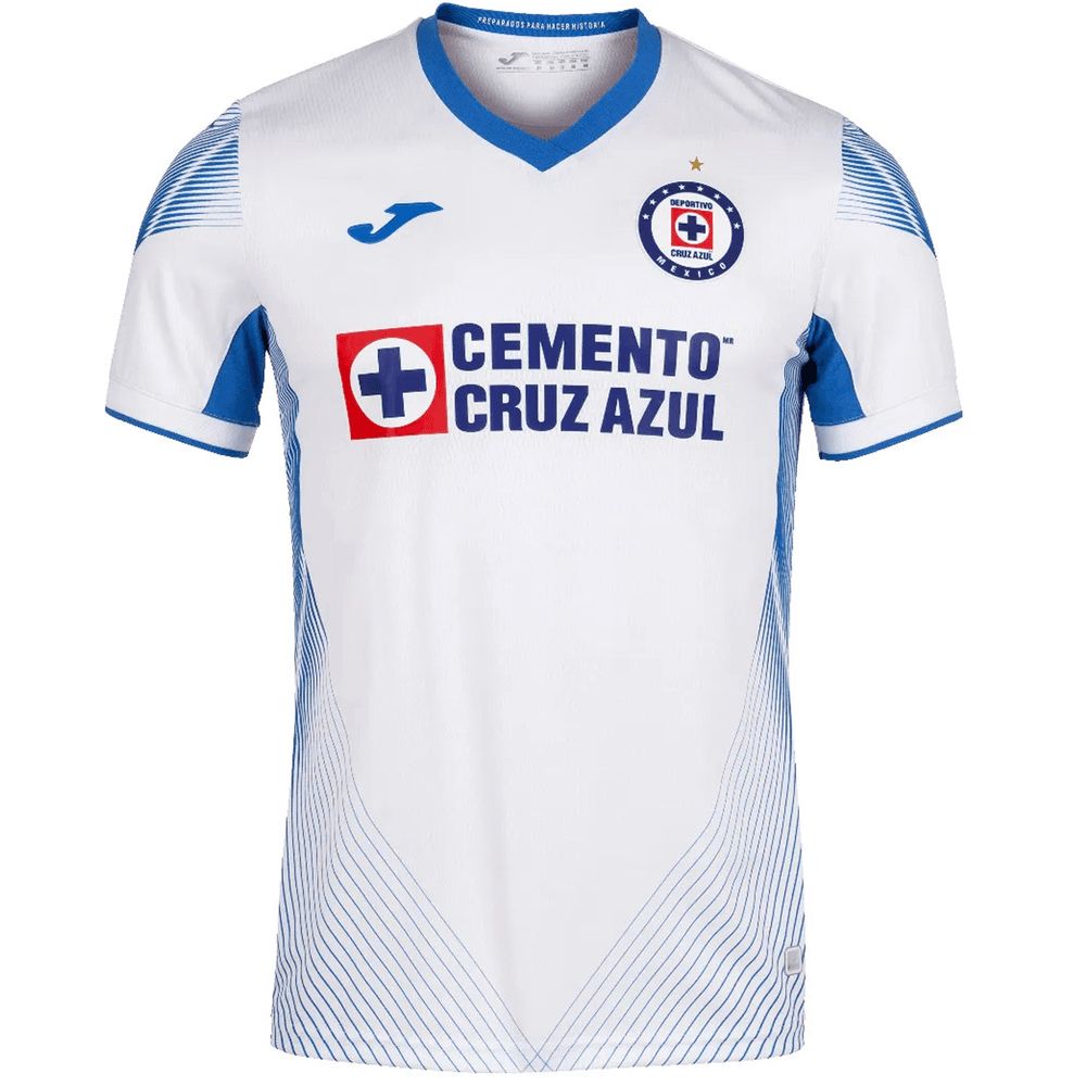 Joma, Joma 2021-22 Cruz Azul Away Jersey (with Star) - White-Royal