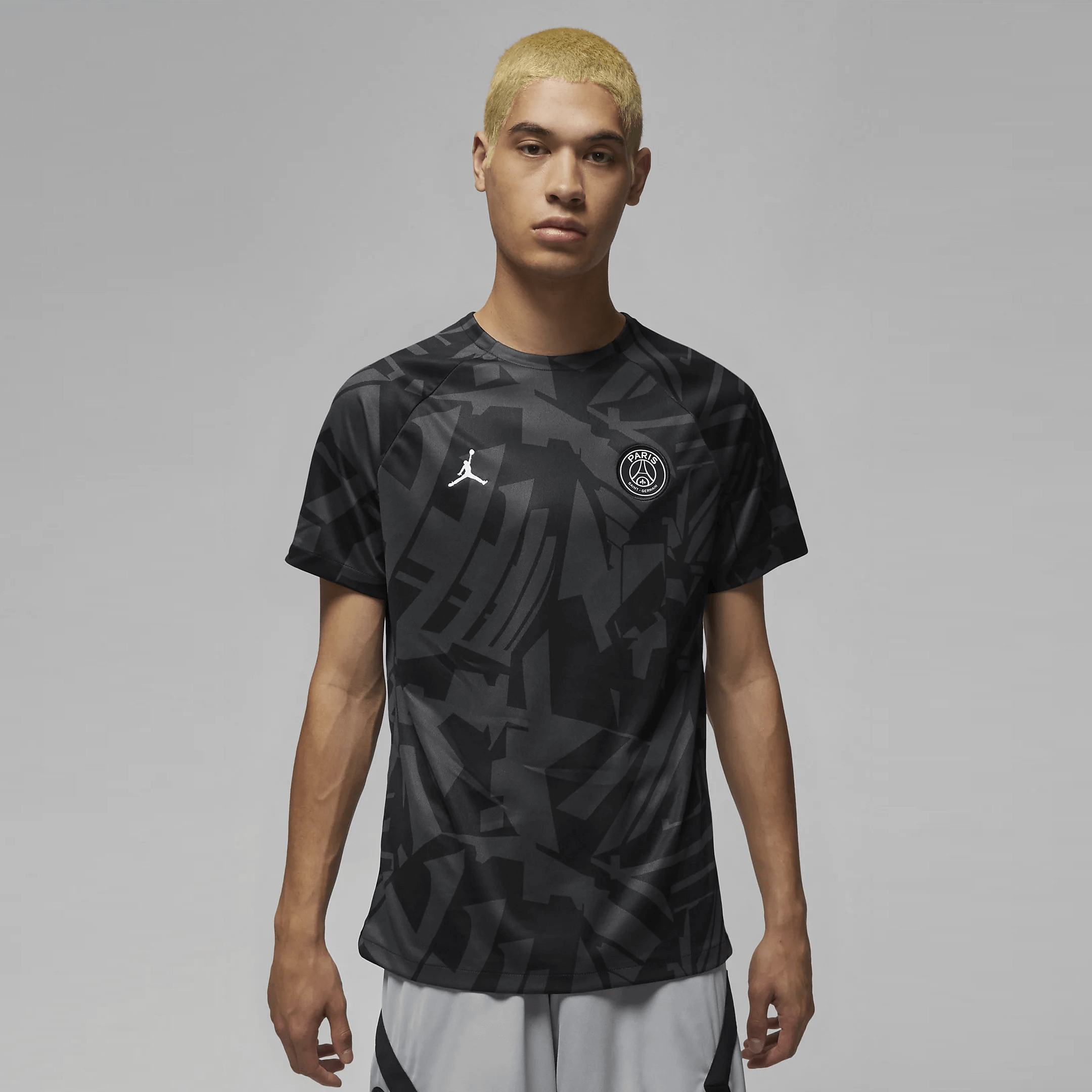 Nike, Jordan 2022-23 PSG Pre-Match Jersey - Black-Grey